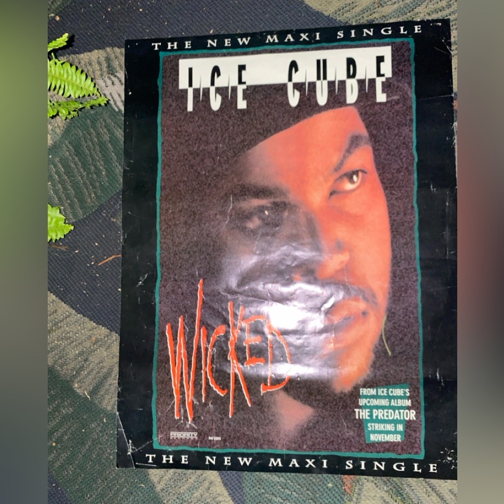 Ice Cube 'Wicked' Wall Poster - Black and Orange